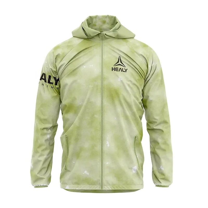 dye hoodie camping windbreaker