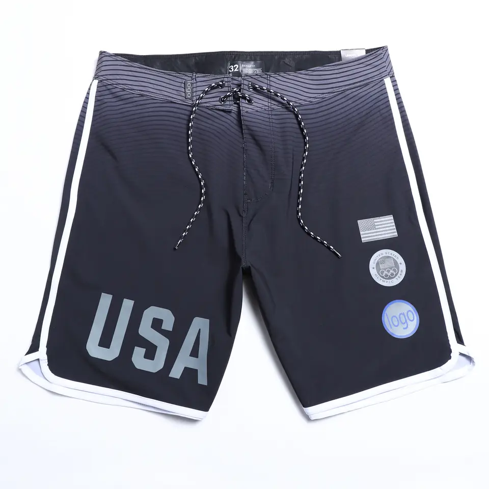 Wholesale Quick Dry Boardshorts Beach Short Spandex / Polyester swim trunks Beach shorts Casual Men pants