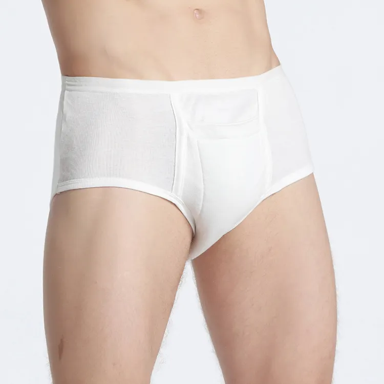 Adult Men's Underwear With Pocket Washable Incontinence Panties For Men