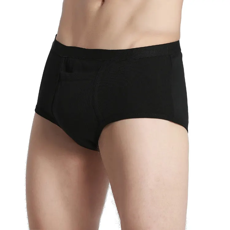 Adult Men's Underwear With Pocket Washable Incontinence Panties For Men